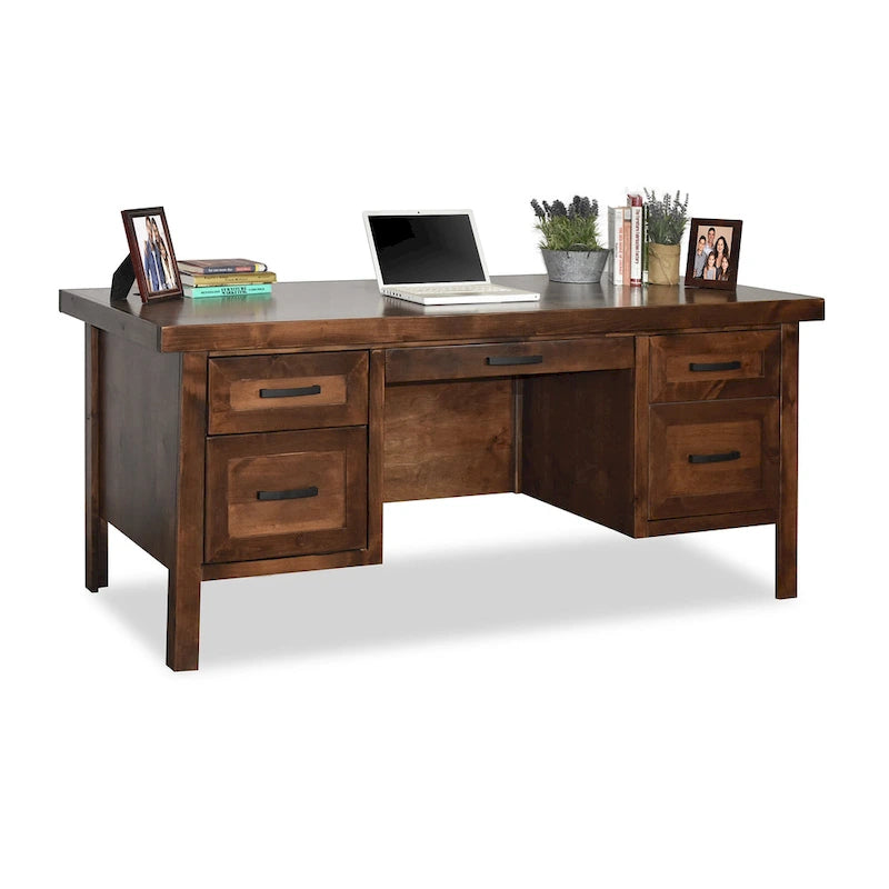 71-Zoll-Chef-Schreibtisch mit Whiskey-Finish