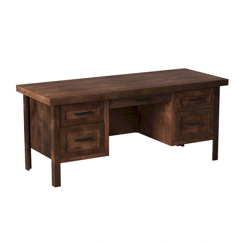 71-Zoll-Chef-Schreibtisch mit Whiskey-Finish