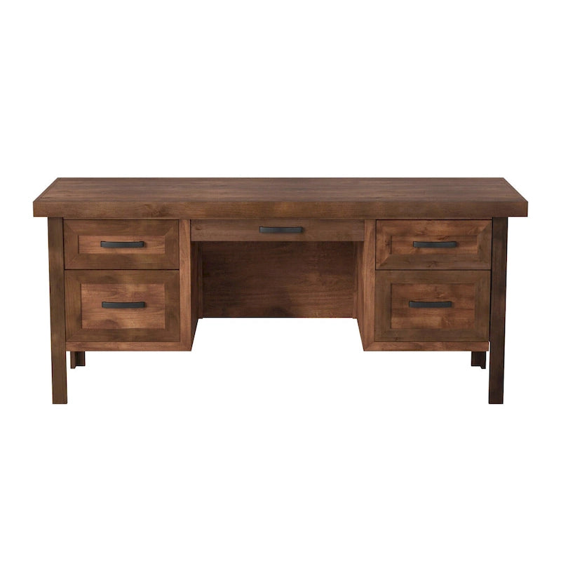 71-Zoll-Chef-Schreibtisch mit Whiskey-Finish