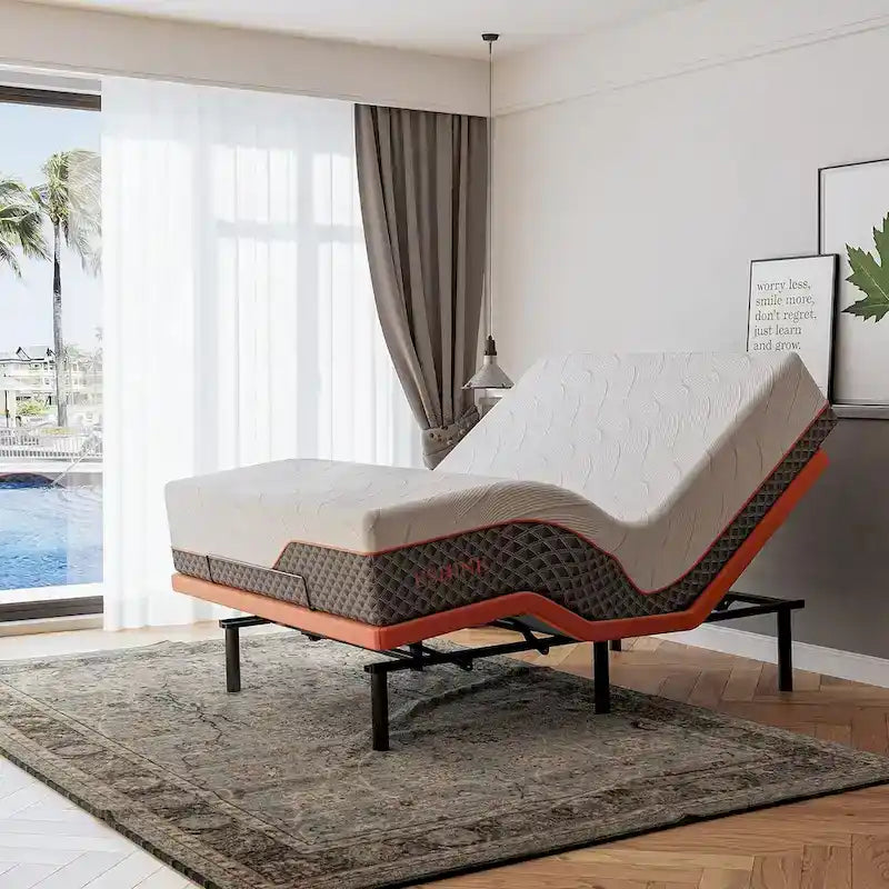 Adjustable Bed Frame with Massage