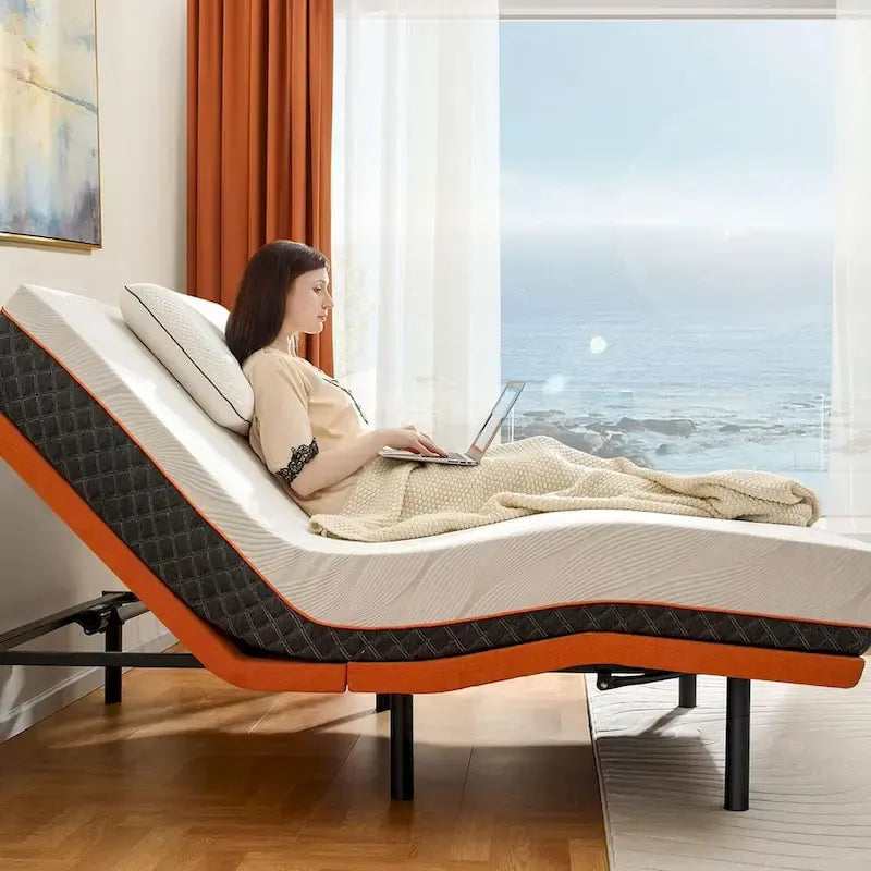 Adjustable Bed Frame with Massage