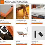 Adjustable Bed Frame with Massage