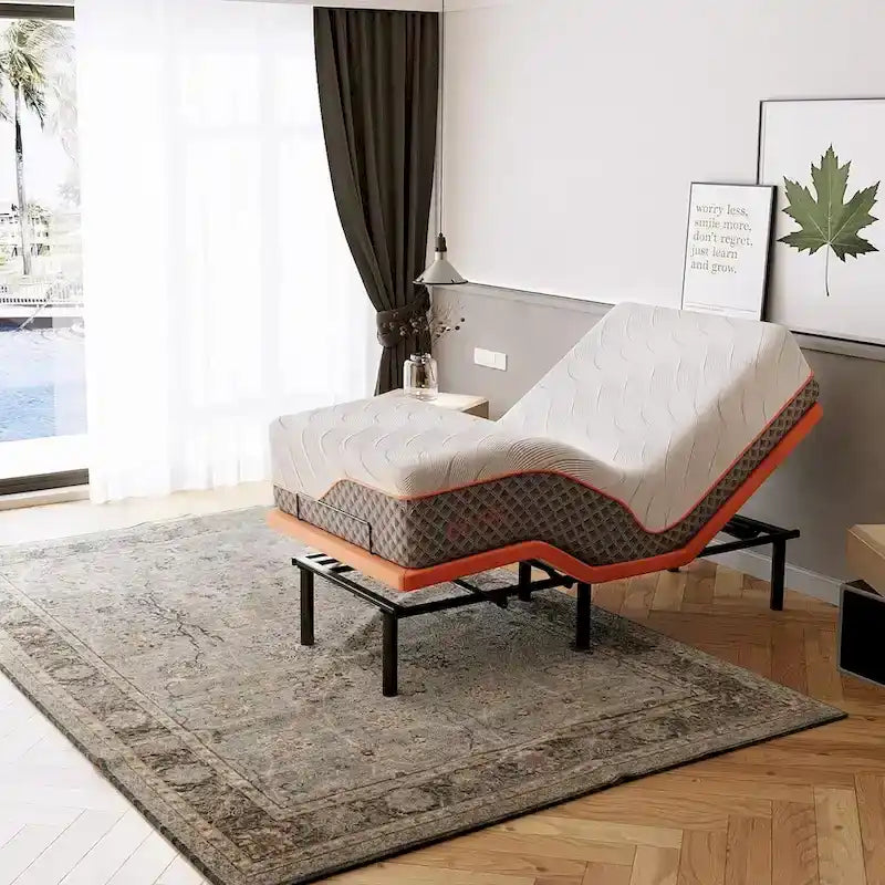 Adjustable Bed Frame with Massage