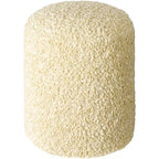 Shaggy Boucle 18-Inch Pouf