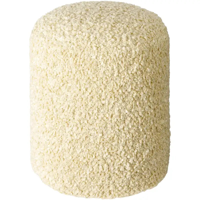 Shaggy Boucle 18-Inch Pouf