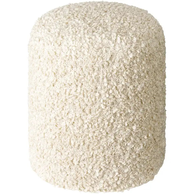 Shaggy Boucle 18-Inch Pouf