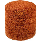 Shaggy Boucle 18-Inch Pouf