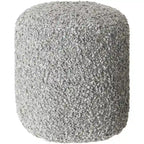 Shaggy Boucle 18-Inch Pouf