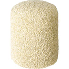 Shaggy Boucle 18-Inch Pouf
