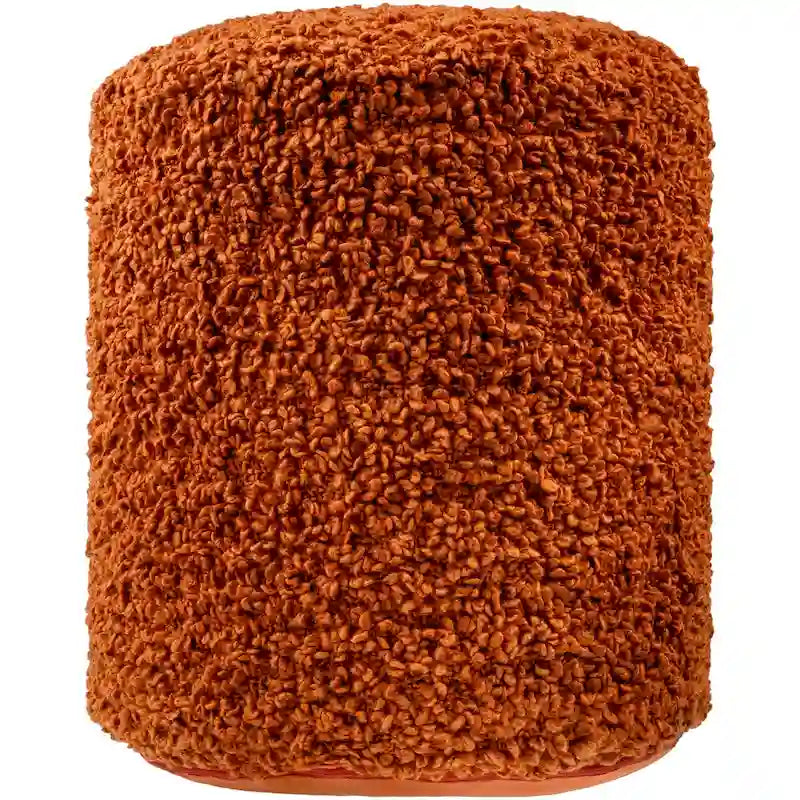 Shaggy Boucle 18-Inch Pouf