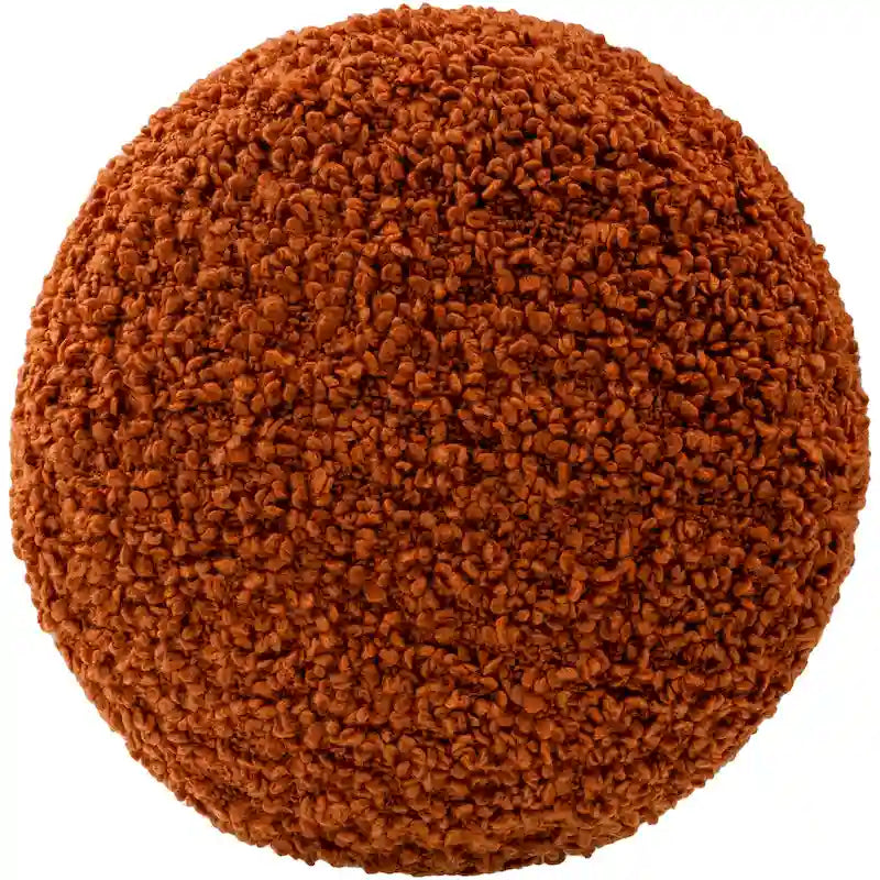 Shaggy Boucle 18-Inch Pouf