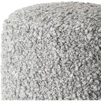 Shaggy Boucle 18-Inch Pouf