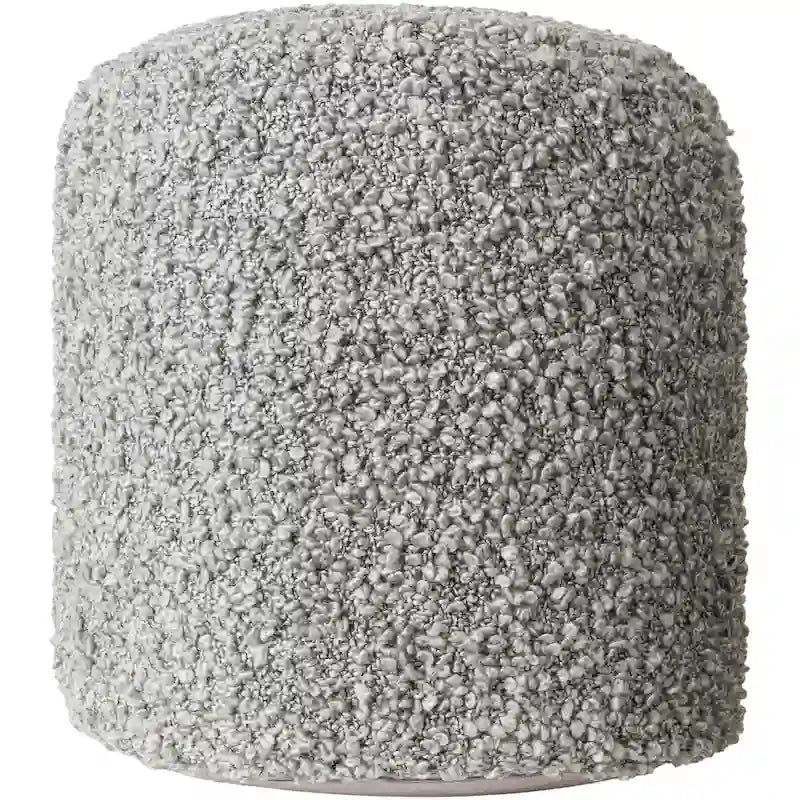 Shaggy Boucle 18-Inch Pouf