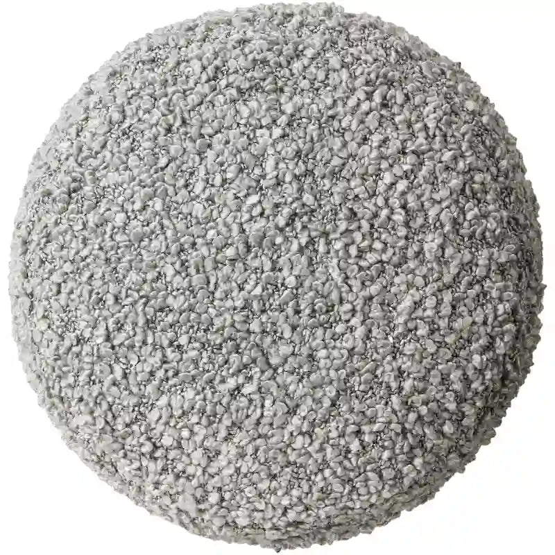 Shaggy Boucle 18-Inch Pouf