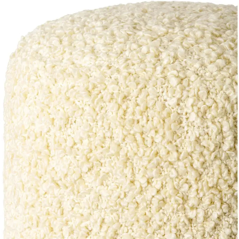 Shaggy Boucle 18-Inch Pouf