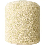Shaggy Boucle 18-Inch Pouf