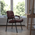 Upholstered Tufted Reception Chair with Padded Arms