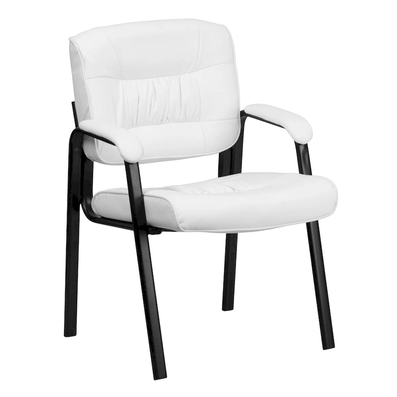 Upholstered Tufted Reception Chair with Padded Arms