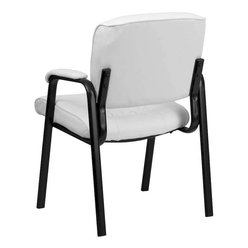 Upholstered Tufted Reception Chair with Padded Arms