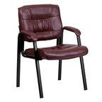 Upholstered Tufted Reception Chair with Padded Arms