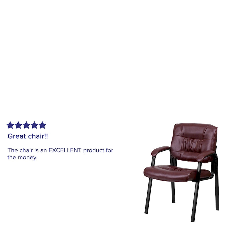 Upholstered Tufted Reception Chair with Padded Arms