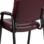 Upholstered Tufted Reception Chair with Padded Arms