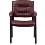 Upholstered Tufted Reception Chair with Padded Arms