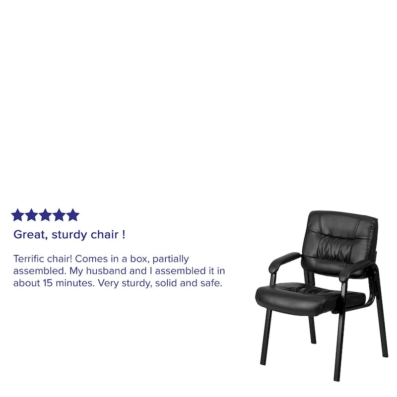 Upholstered Tufted Reception Chair with Padded Arms