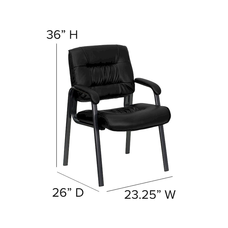 Upholstered Tufted Reception Chair with Padded Arms