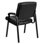 Upholstered Tufted Reception Chair with Padded Arms