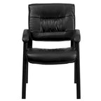Upholstered Tufted Reception Chair with Padded Arms