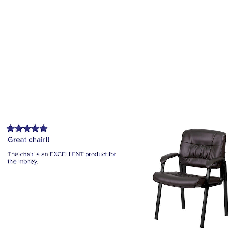 Upholstered Tufted Reception Chair with Padded Arms