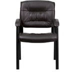 Upholstered Tufted Reception Chair with Padded Arms