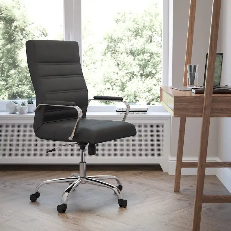 High Back Executive Swivel Office Chair with Chrome Base