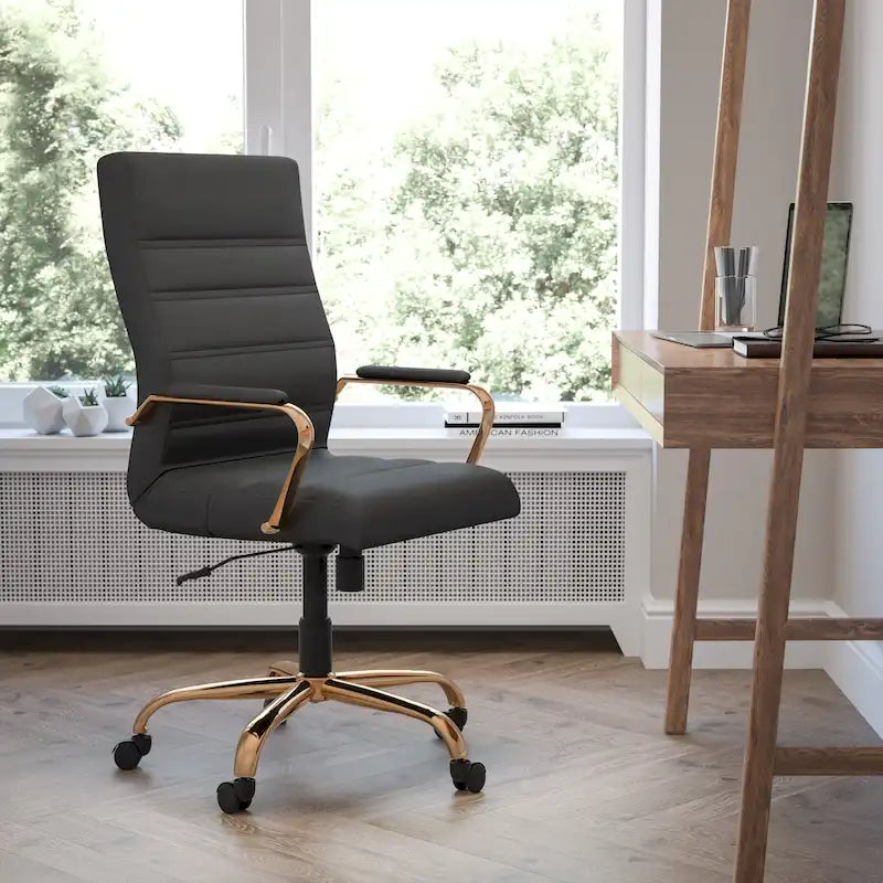 High Back Executive Swivel Office Chair with Chrome Base