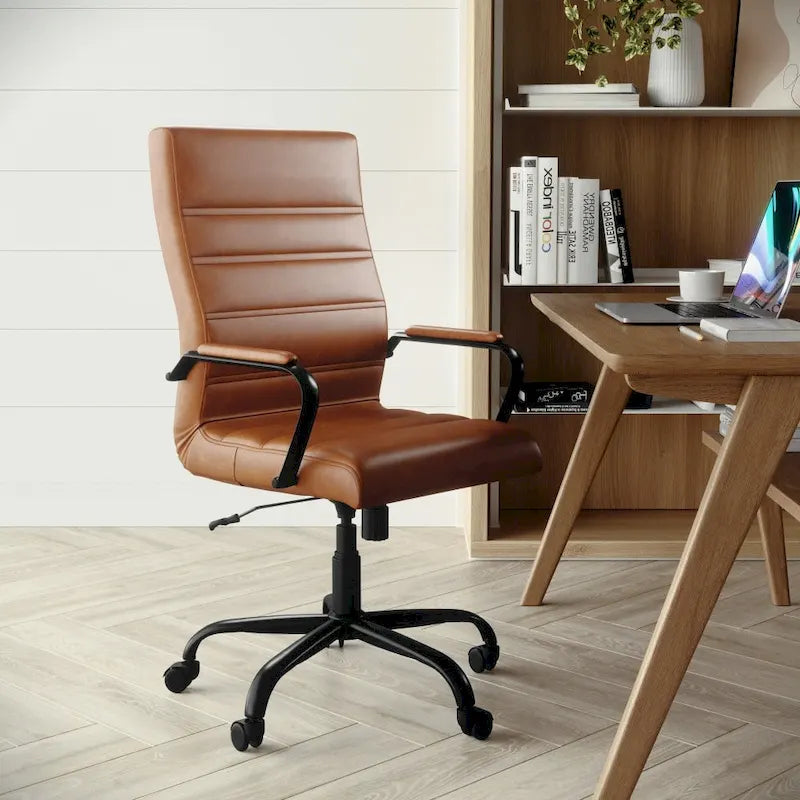 High Back Executive Swivel Office Chair with Chrome Base