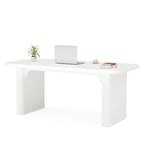 63-Inch Computer Desk with Lower Shelf