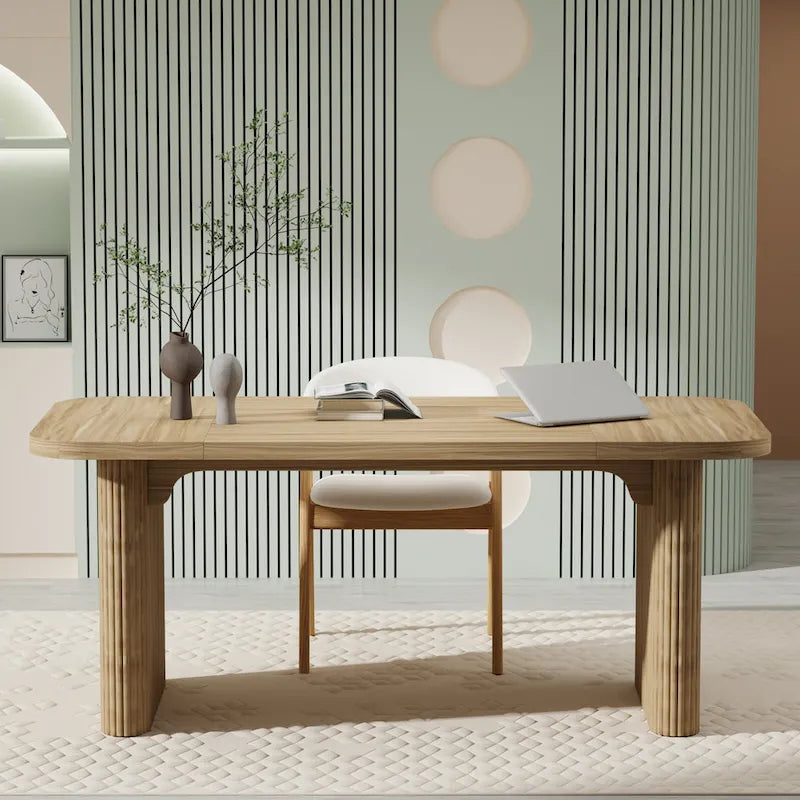 63-Inch Computer Desk with Lower Shelf