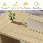 63-Inch Computer Desk with Lower Shelf
