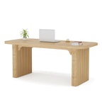 63-Inch Computer Desk with Lower Shelf