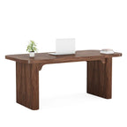 63-Inch Computer Desk with Lower Shelf