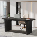 63-Inch Computer Desk with Lower Shelf