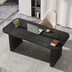63-Inch Computer Desk with Lower Shelf