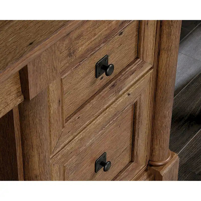 Schreibtisch aus Holz mit Aufbewahrungsschubladen