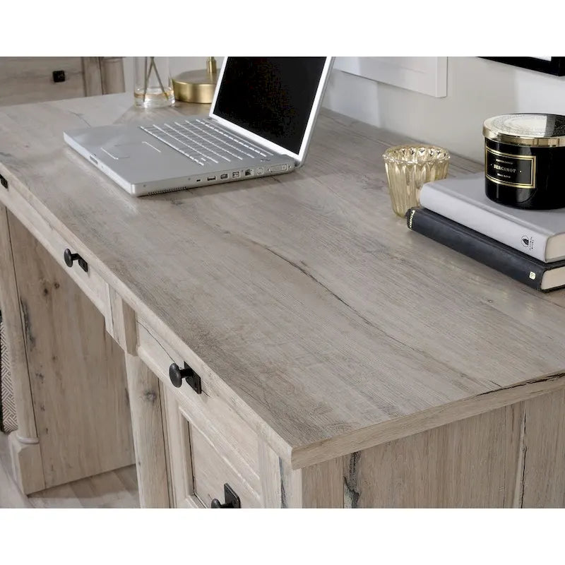 Schreibtisch aus Holz mit Aufbewahrungsschubladen
