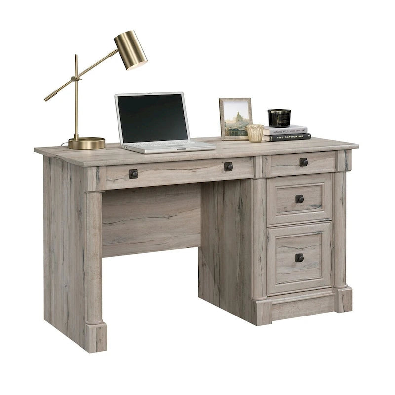 Schreibtisch aus Holz mit Aufbewahrungsschubladen