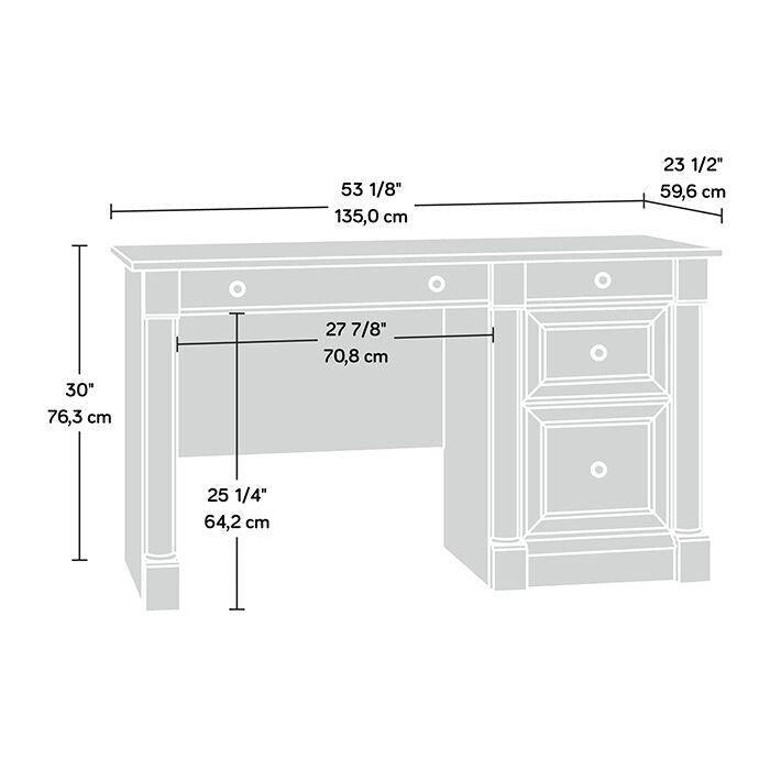 Schreibtisch aus Holz mit Aufbewahrungsschubladen