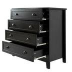 4-Drawer Storage Dresser Cabinet Sideboard
