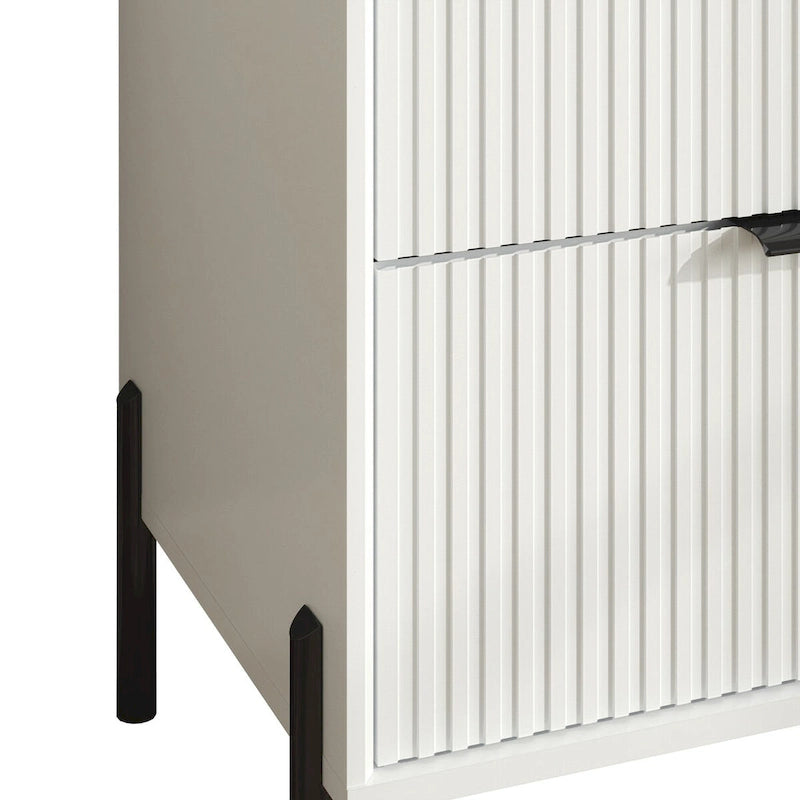 58-Inch Storage Cabinet Dresser with Adjustable Shelf
