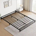 Metallbettgestell mit Stahlstreben, Full-Size